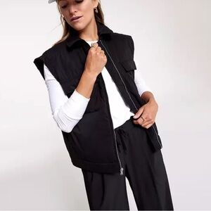CALIA Women’s Black Zip Vest Size Small NWT
